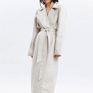 The Frankie Shop Marisol Box Shoulder Trench